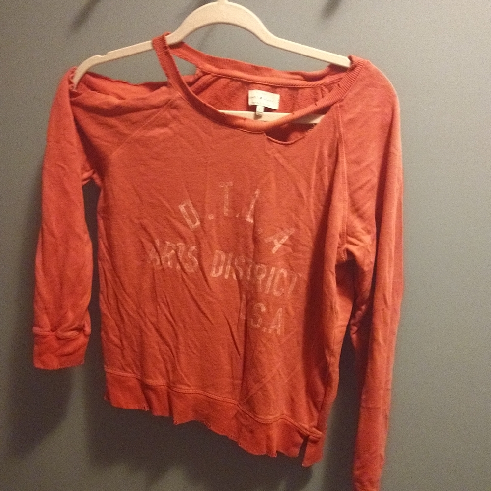 Lucky Brand off the shoulder sweatshirt